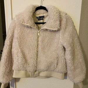 Zara cropped furry jacket
